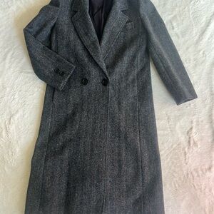 Wool trench coat